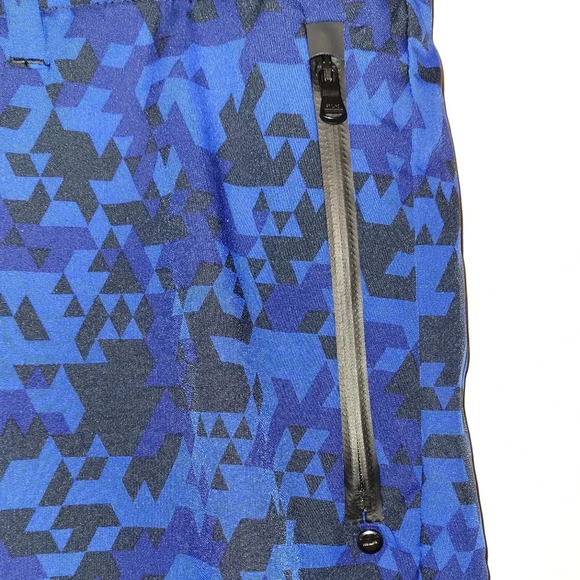 Polo Ralph Lauren RLX Digital Golf Shorts size 36 blue/black w/zip pockets LOT N - Picture 3 of 10